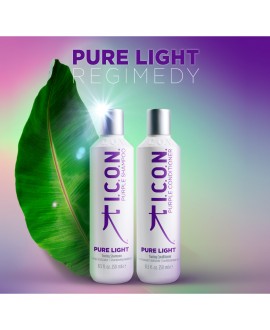 Icon pack Pure Light. Champú y Acondicionador Matizador cabellos Rubios